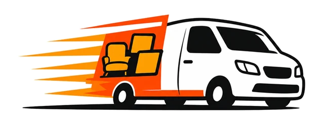 The Haul Aboard cargo van loaded with furniture